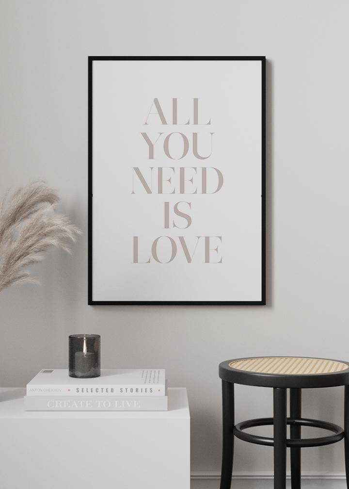 All You Need Is Love Poster - KAMANART.DE