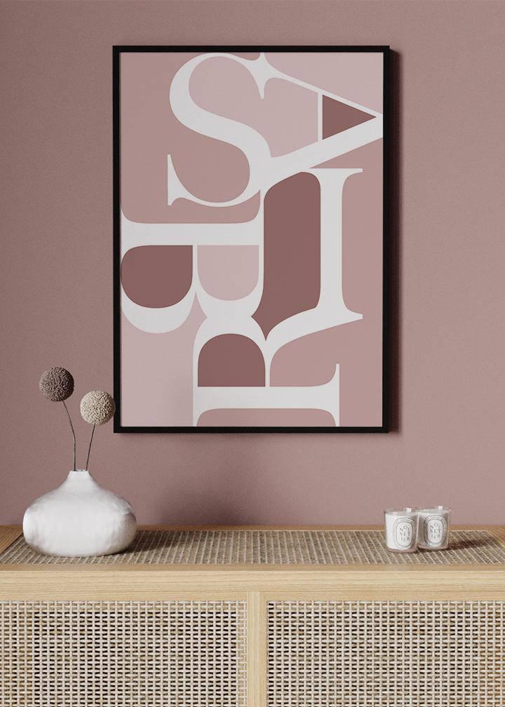 Sabir Pink Poster - KAMANART.DE